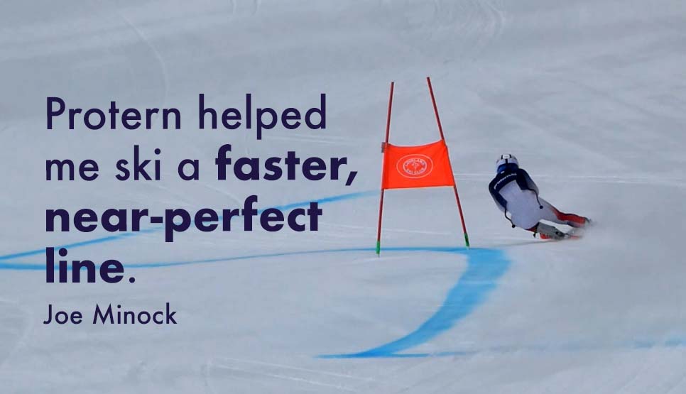 How a Masters Alpine Skiing Athlete Used Protern to Find the Best DH Race Line
