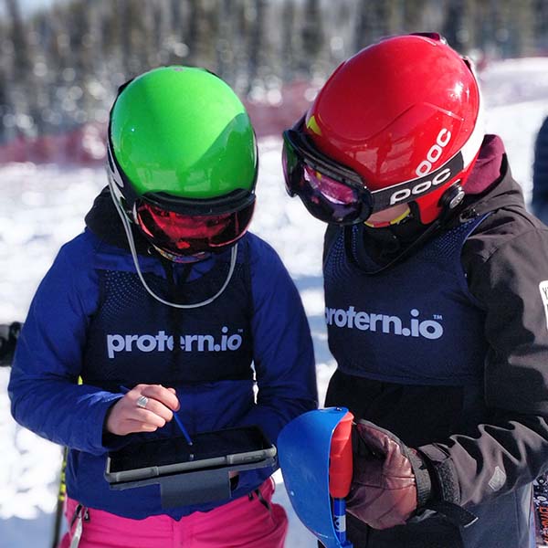 Reviewing alpine ski times using Protern