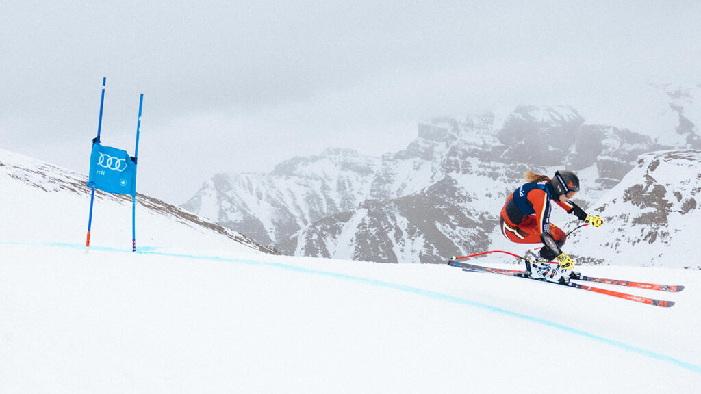 Valérie Grenier downhill training